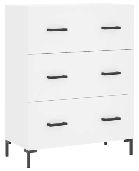 VidaXL Fehér Fa Magasszekrény - 69,5x34x180 cm
