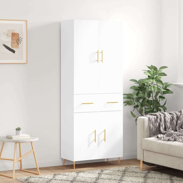VidaXL fehér szerelt fa magasszekrény 69,5 x 34 x 180 cm