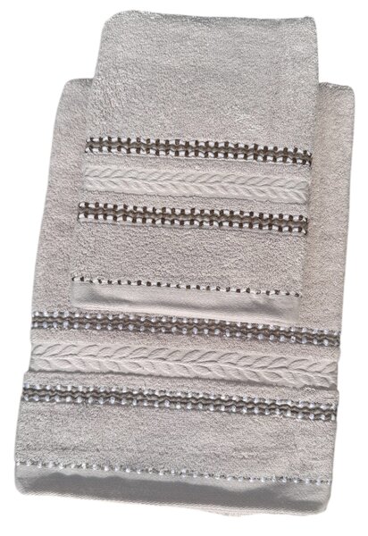 Aurélia GREY - pamut törölköző és fürdőlepedő Méret: Fürdőlepedő 50 x 95 cm