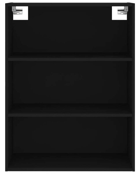 VidaXL Fekete Fa Magasszekrény - 69,5x34x180 cm