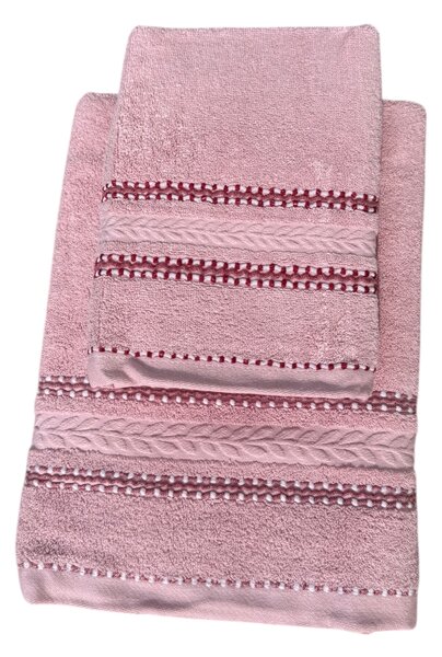 Aurélia PINK - pamut törölköző és fürdőlepedő Méret: Fürdőlepedő 50 x 95 cm