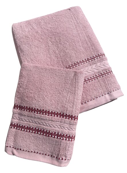 Aurélia PINK - pamut törölköző és fürdőlepedő Méret: Fürdőlepedő 50 x 95 cm