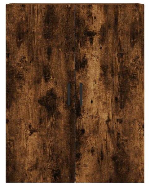 Füstös tölgy színű szerelt fa magasszekrény 69,5 x 34 x 180 cm