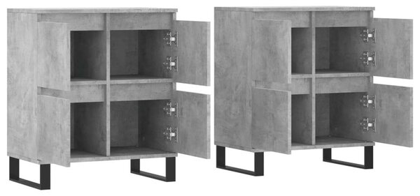 VIDAXL - 2 db Beton Szürke Tálalószekrény - 120x35x70 cm
