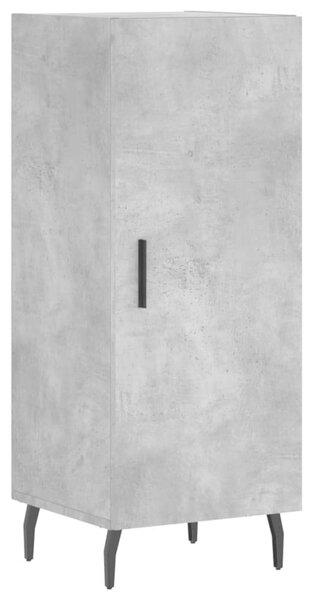 Modern Magasszekrény - Beton Szürke - 34,5x34x180 cm