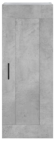 Modern Magasszekrény - Beton Szürke - 34,5x34x180 cm