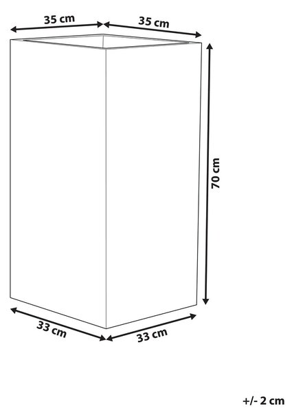 Virágcserép TENNO 35 cm Sötétbarna