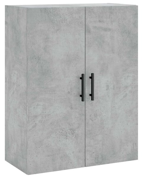 Betonszürke szerelt fa magasszekrény 69,5 x 34 x 180 cm