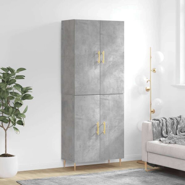 Modern Magasszekrény - Betonszürke - 180 cm