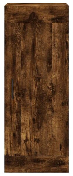 VIDAXL Fa Magasszekrény - Füstös Tölgy - 34,5x34x180 cm