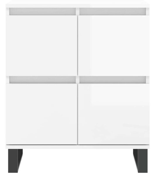VidaXL Tálalószekrény - 2 db - Fehér Magasfényű - 120x35x70 cm