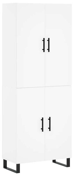 VidaXL Fehér Fa Magasszekrény - 69,5x34x180 cm