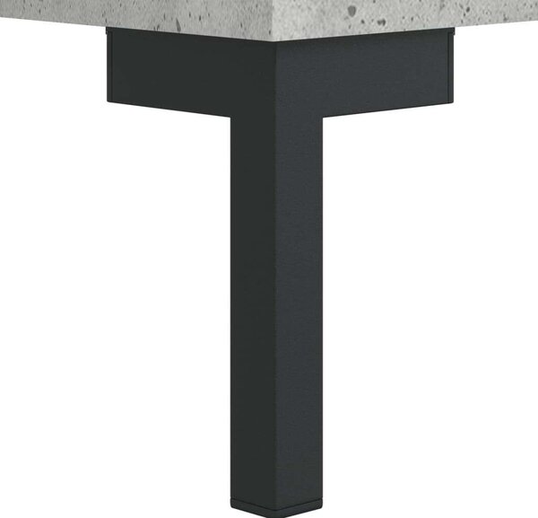 Betonszürke szerelt fa magasszekrény 69,5 x 34 x 180 cm