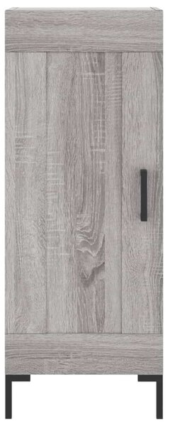 Szürke sonoma szerelt fa magasszekrény 34,5 x 34 x 180 cm
