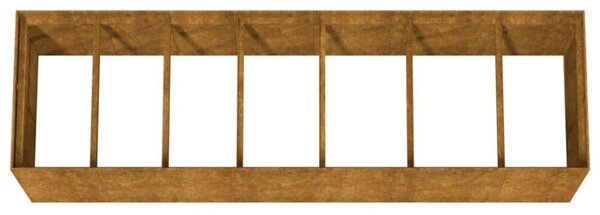 VidaXL Corten Acél Magaságyás - 280x80x80 cm