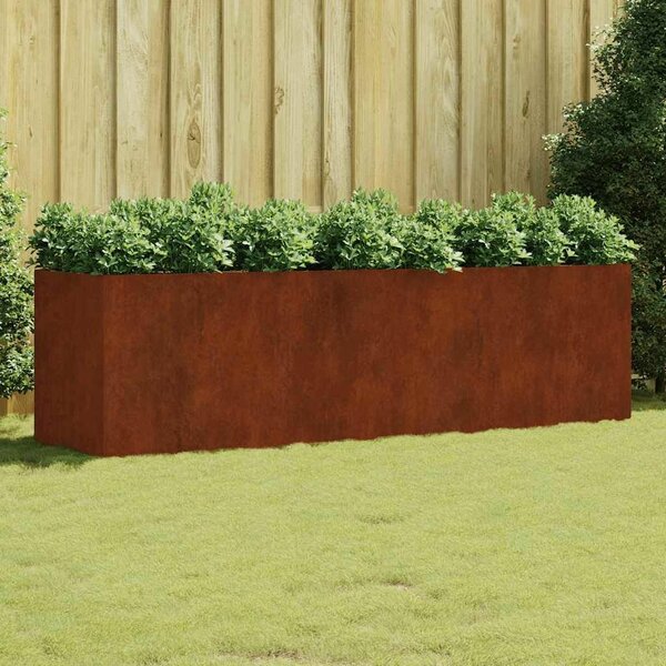 VidaXL Corten Acél Magaságyás - 280x80x80 cm
