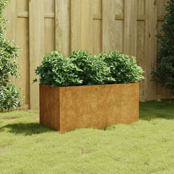 VidaXL corten acél növénytartó 80 x 40 x 40 cm