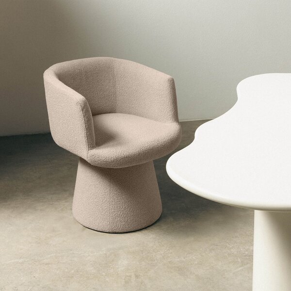 Forgatható design szék YATO, bézs Loop 04