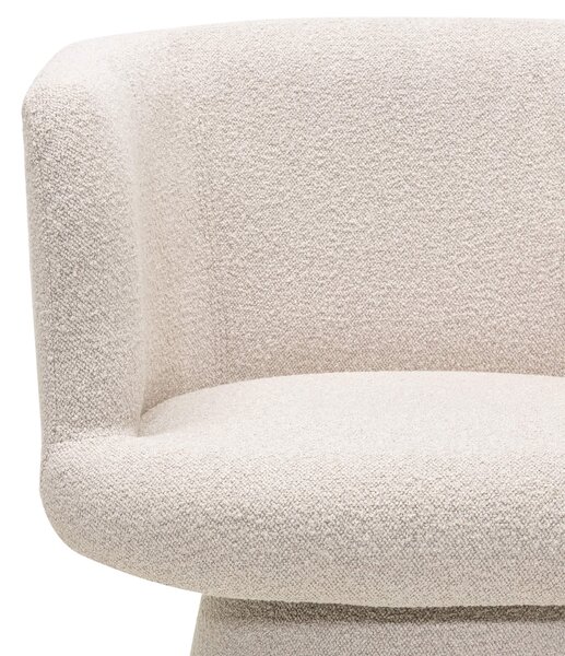 Forgatható design szék YATO, krémszínű Loop 02