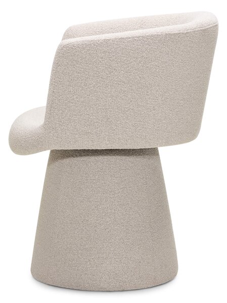 Forgatható design szék YATO, krémszínű Loop 02