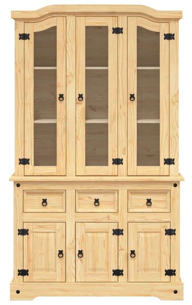 VidaXL Corona Tömörfa Tálalószekrény - 112x43x196 cm