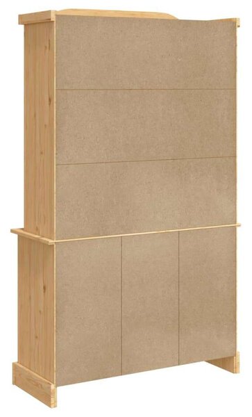 VidaXL Corona Tömörfa Tálalószekrény - 112x43x196 cm