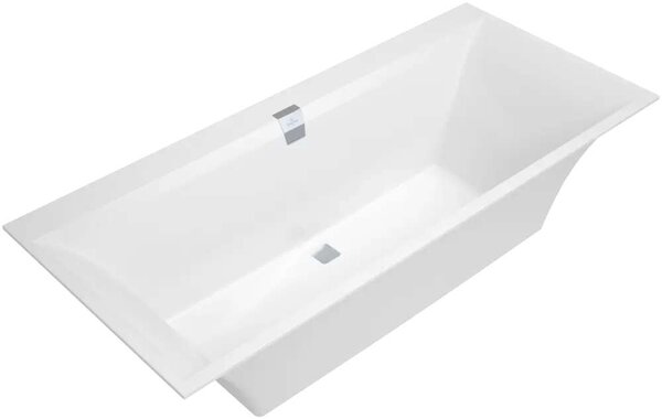 Squaro Edge 12 - Quaryl Fürdőkád - 180x80 cm - Fehér