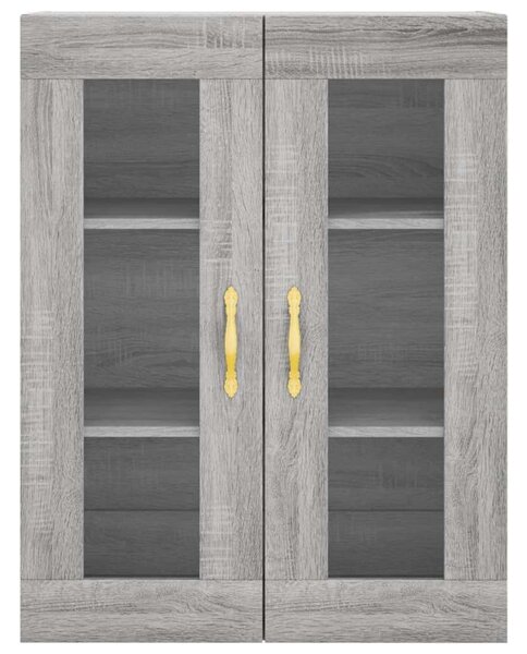 VIDAXL Sonoma Szürke Magasszekrény - 69,5x34x180 cm