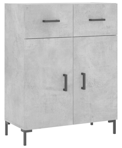 Modern Magas Szekrény - Beton Szürke - 180 cm
