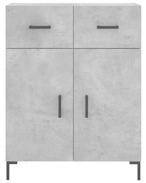 Modern Magas Szekrény - Beton Szürke - 180 cm