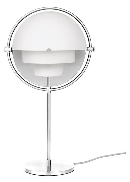 GUBI - Multi-Lite Asztali Lámpa Chrome/White - Lampemesteren