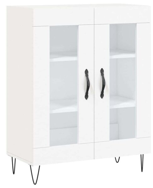 VIDAXL Fehér Fa Magasszekrény - 69,5x34x180 cm