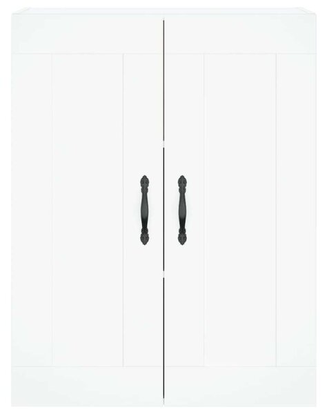 VIDAXL Fehér Fa Magasszekrény - 69,5x34x180 cm