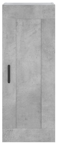 Betonszürke szerelt fa magasszekrény 34,5x34x180 cm