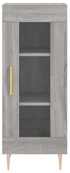 VIDAXL Sonoma Szürke Fa Magasszekrény - 34,5x34x180 cm