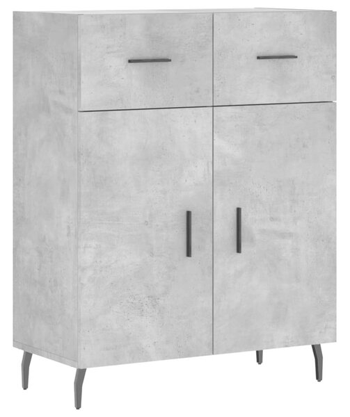 Modern Magas Szekrény - Betonszürke - 180 cm