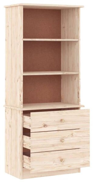 VidaXL ALTA Fenyőfa Könyvespolc - 60x35x142 cm