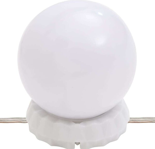 LED-es Sminkasztal szett - Betonszürke - 86,5x35x136cm
