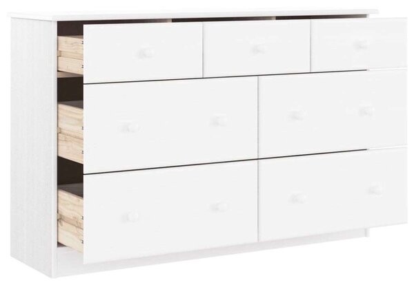Alta Fenyőfa Komód - 7 Fiókos - 112x35x73 cm