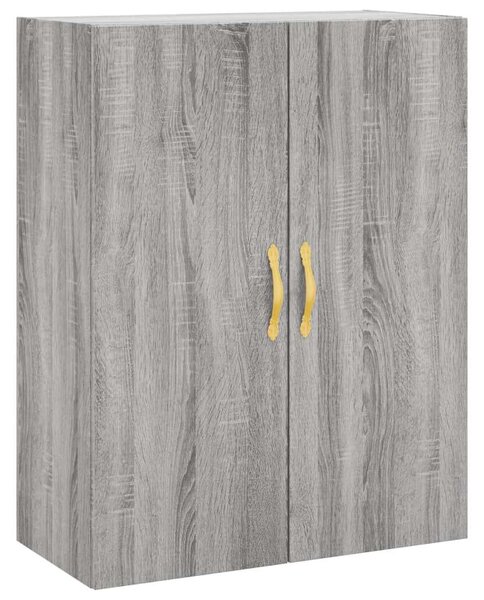 Szürke sonoma szerelt fa magasszekrény 69,5 x 34 x 180 cm