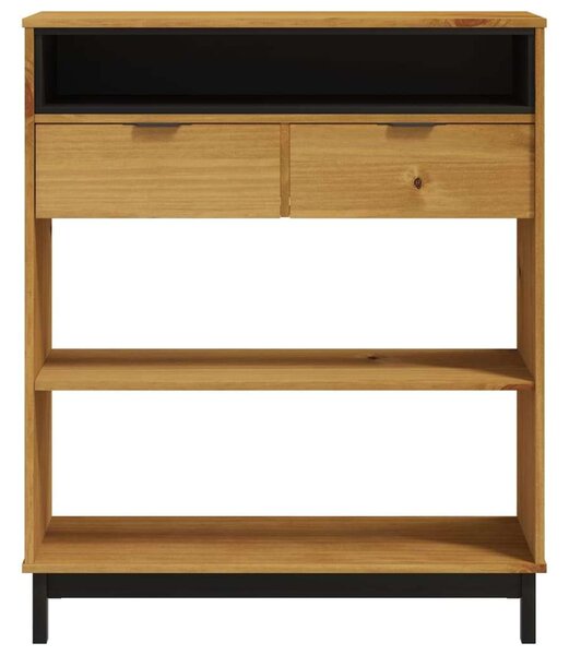FLAM Tömör Fenyőfa Bárasztal - 2 Fiókkal - 92x45x110 cm