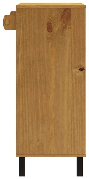 FLAM Tömör Fenyőfa Bárasztal - 2 Fiókkal - 92x45x110 cm
