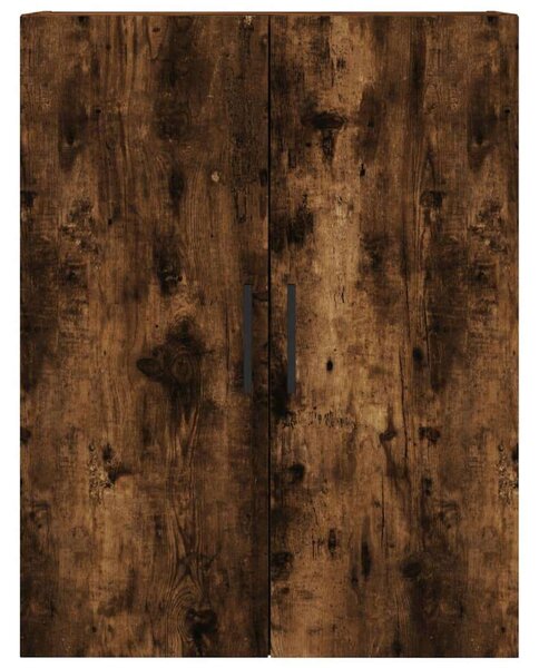 Füstös tölgy színű szerelt fa magasszekrény 69,5 x 34 x 180 cm