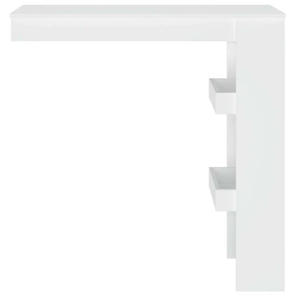 Modern Fali Bárasztal - Fehér - 102x45x103,5 cm