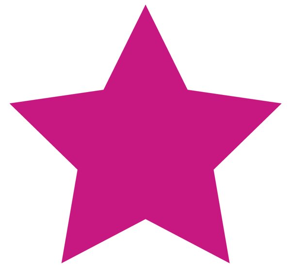 Gario Gyerek falmatrica Sötétrózsaszín csillagocska Méret: 20 x 20 cm