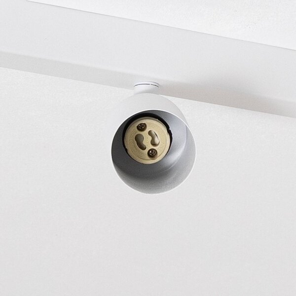 TK Lighting Mennyezeti spotlámpa Top, fehér, 83 cm, 4 izzós, fém, GU10, dimmelhető, Fehér / opál, Nappali / Étkező, fém, Modern