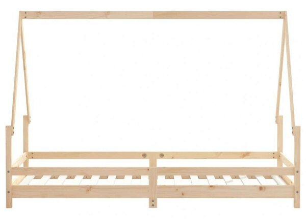 VidaXL gyerek tömör fenyőfa ágykeret 90 x 200 cm