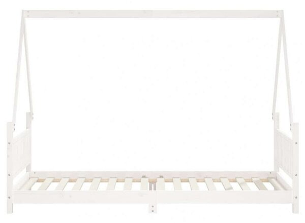 VidaXL Gyerekágy - Fehér Fenyőfa - 90x200 cm
