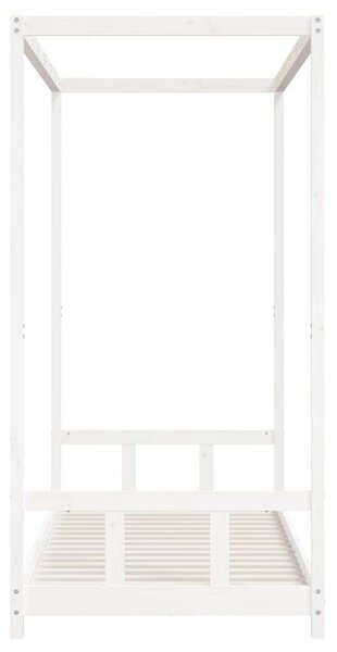 VidaXL fehér gyerek tömör fenyőfa ágykeret 90 x 200 cm