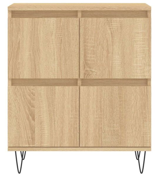 VidaXL Sonoma Tölgy Fa Tálalószekrény - 2 db - 120x35x70 cm